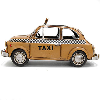 FIAT 500 TAXI Hand Made Tin Toy