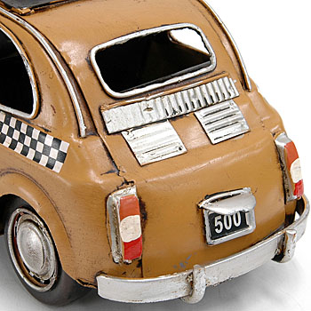 FIAT 500 TAXI Hand Made Tin Toy