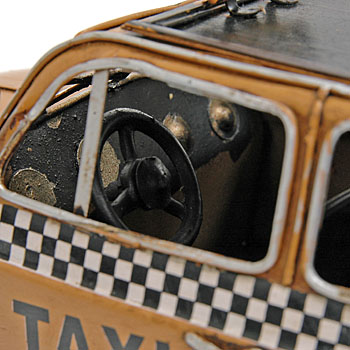 FIAT 500 TAXI Hand Made Tin Toy