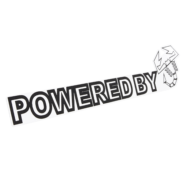 POWERED BY SCORPIONE Sticker(Black)