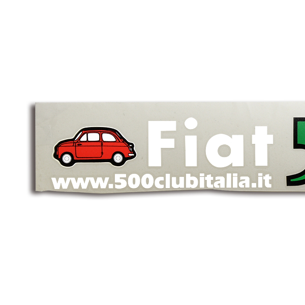 FIAT 500 CLUB ITALIA Logo Sticker(Die Cut)