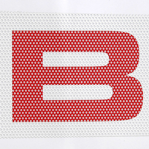 ABARTH Window Shield Sticker(Mesh/White)