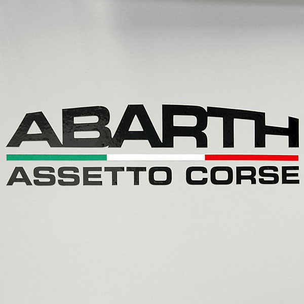 ABARTH ASSETTO CORSE Logo Sticker(Die Cut/Black)