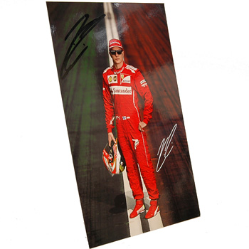 Scuderia Ferrari 2014 Drivers Card-Raikkonenn Signed-