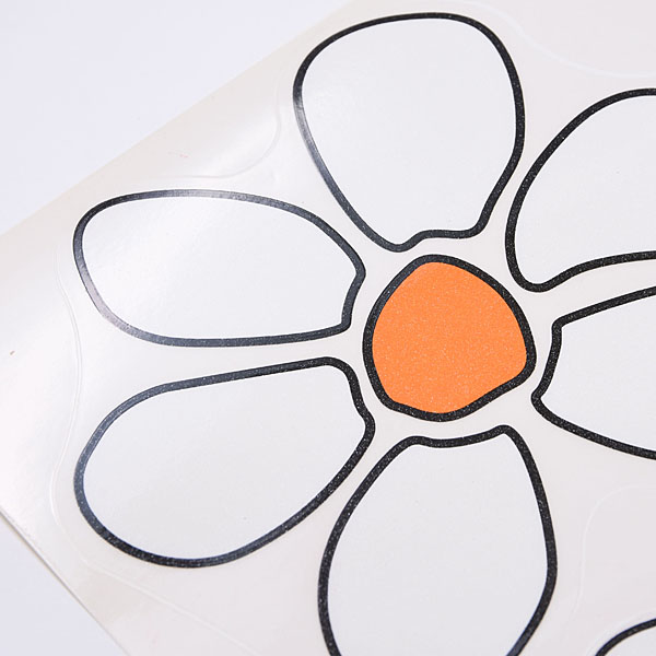 FIAT 500 Flower Sticker