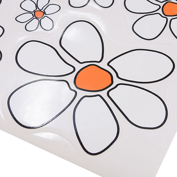 FIAT 500 Flower Sticker