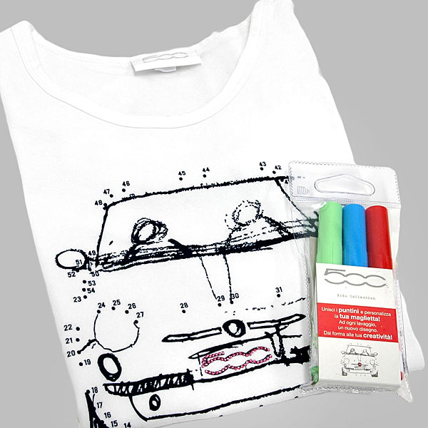 FIAT 500 Dots Game Kids T-shirts(for women)