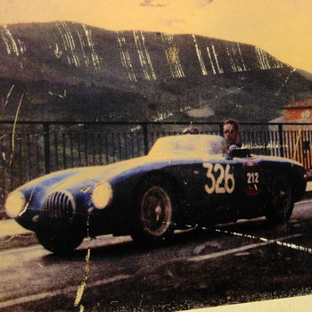 TRACCE DI MILLE MIGLIA Poster-OSCA MT4/LANCIA AURELIA B20-