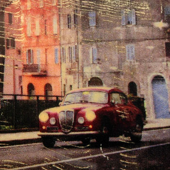 TRACCE DI MILLE MIGLIA Poster-OSCA MT4/LANCIA AURELIA B20-