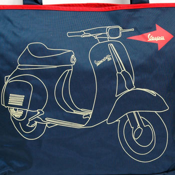 Vespa Nylon Shopping Bag(Navy)