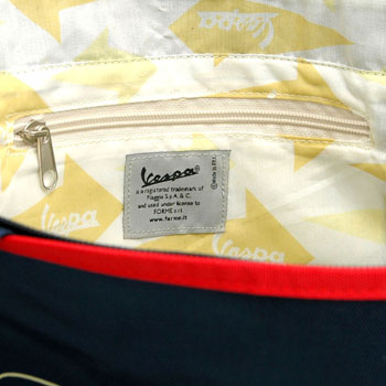 Vespa Nylon Shopping Bag(Navy)