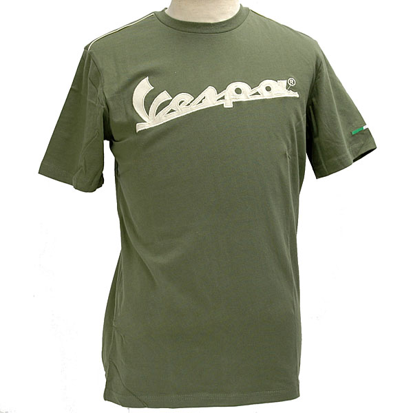 Vespa Official Logo T-shirts(Green)