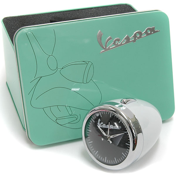 Vespa Official Small Light Shaped Clock(white)