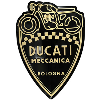 DUCATI純正メタル製サインボード(MECCANICA/盾型) : イタリア自動車