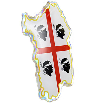 City Symbol 3D Sticker-SARDEGNA-