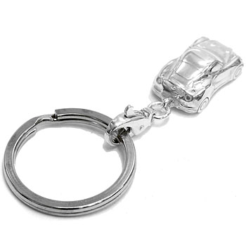 Alfa Romeo 4C Sterling Silver Keyring