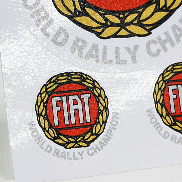 FIAT World Rally Champion Vintage Type Sticker Set