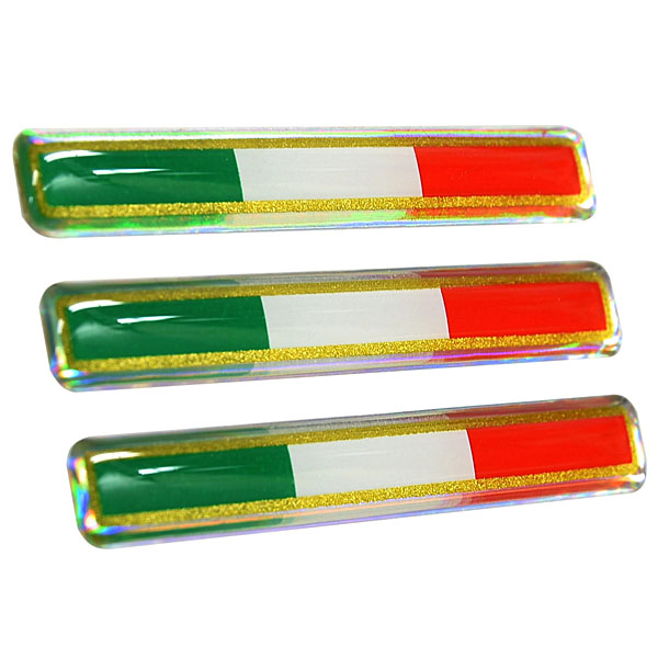 Italian Flag 3D Sticker(55mm/3pcs.)