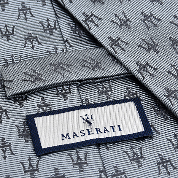 MASERATI TRIDENTE Neck-Tie(Grey)