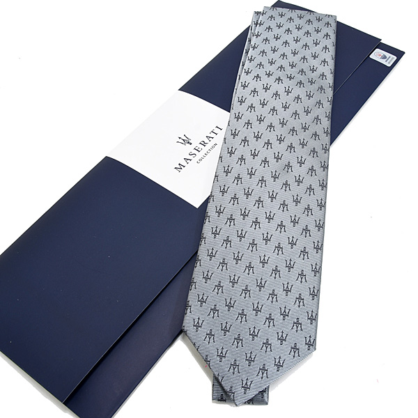 MASERATI TRIDENTE Neck-Tie(Grey)