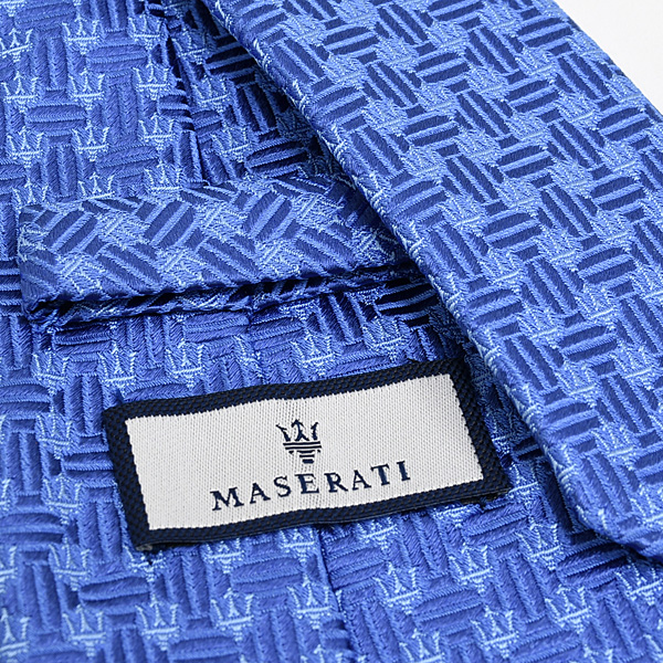 MASERATI TRIDENTE Neck Tie(Blue)