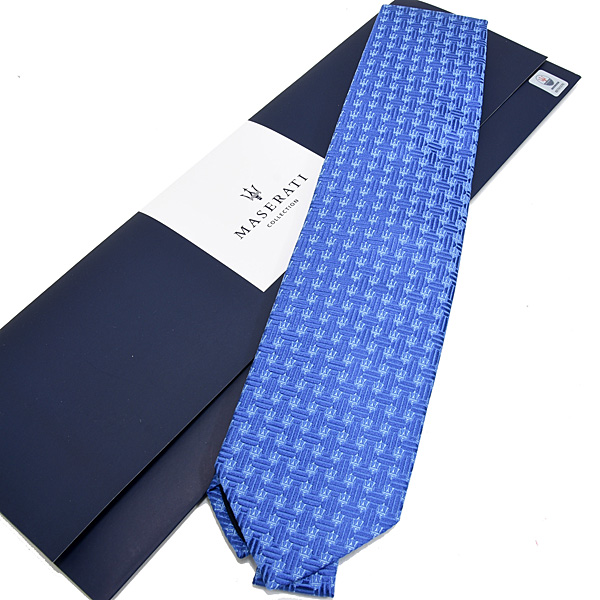 MASERATI TRIDENTE Neck Tie(Blue)