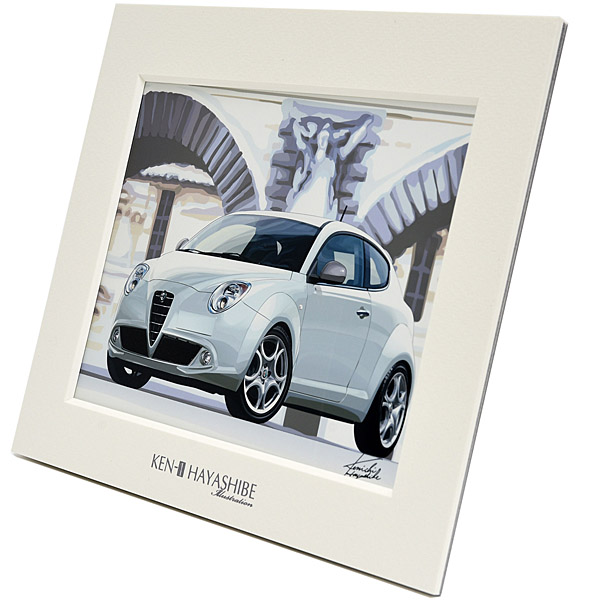 Alfa Romeo MiTo (White) Illustration by Kenichi Hayashibe