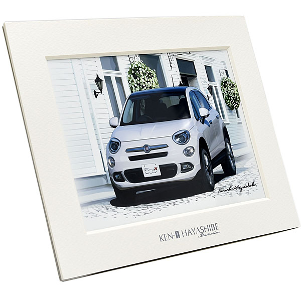 FIAT 500X Illustration(White) by Kenichi Hayashibe