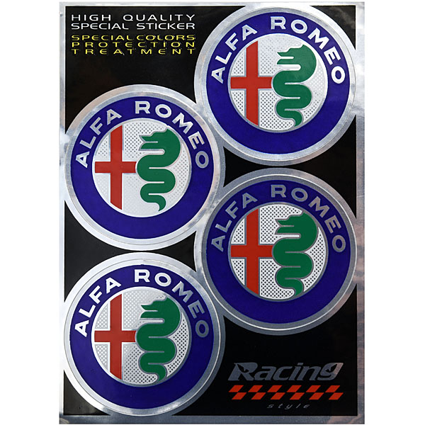 Alfa Romeo New Emblem Stickers Set(4pcs.)