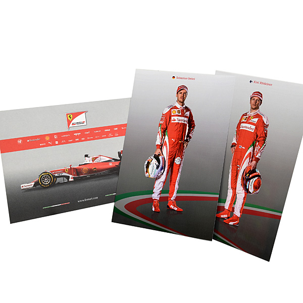 Ferrari SF16-H Press Card & Drivers Card Set