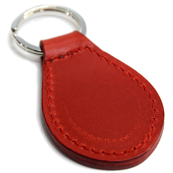 Alfa Romeo New Emblem Leather Base Keyring(Red)