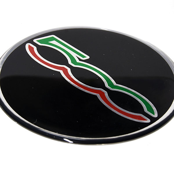 FIAT 500 Round Shaped 3D Sticker(75mm)