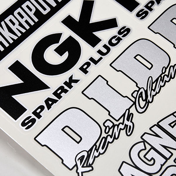 Sponsors Stickers Set(Black & Silver)