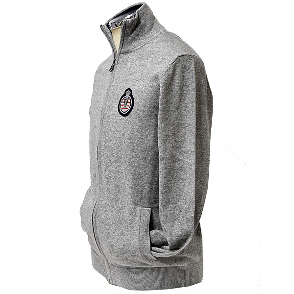 AUTOMOBILE CLUB DE MONACO Official Zip Up Knitted Felpa (Gray)