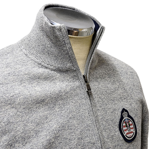 AUTOMOBILE CLUB DE MONACO Official Zip Up Knitted Felpa (Gray)