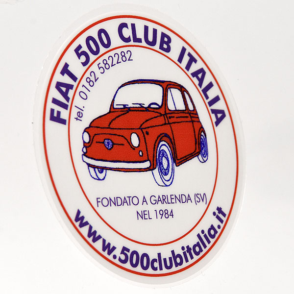 FIAT 500 CLUB ITALIA Sticker(Reverse Type)