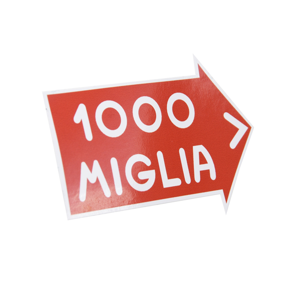 1000 MIGLIA Official Sticker(White Outline/S)