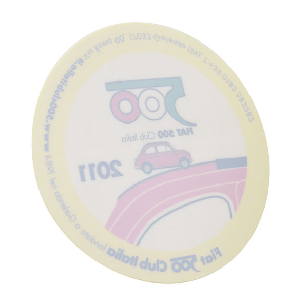 FIAT 500 CLUB ITALIA 2011 Sticker(Reverse Type)