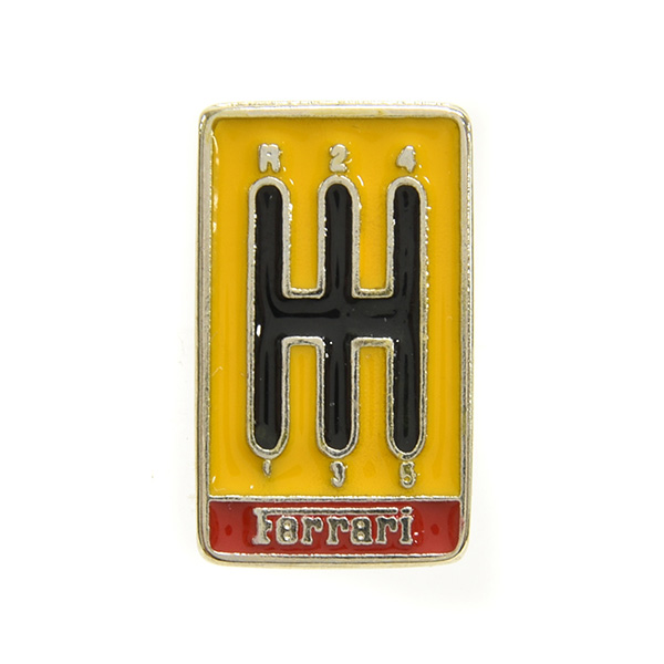 Ferrari Shift Gate Shaped Pin Badge