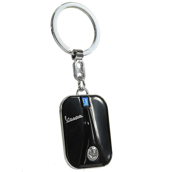 Vespa Official Front Cowl Shaped Keyring(Black) 