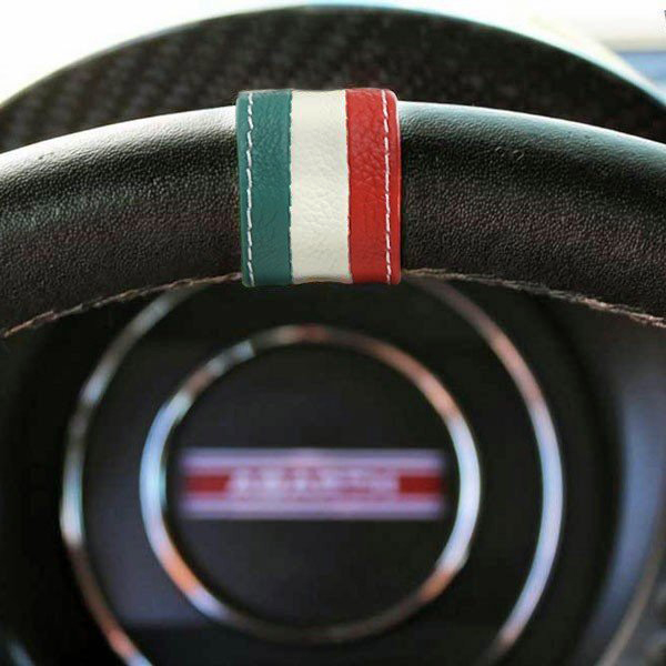 FIAT 500 Steering Leather Ring(Tricolor)<br><font size=-1 color=red>04/24到着</font>
