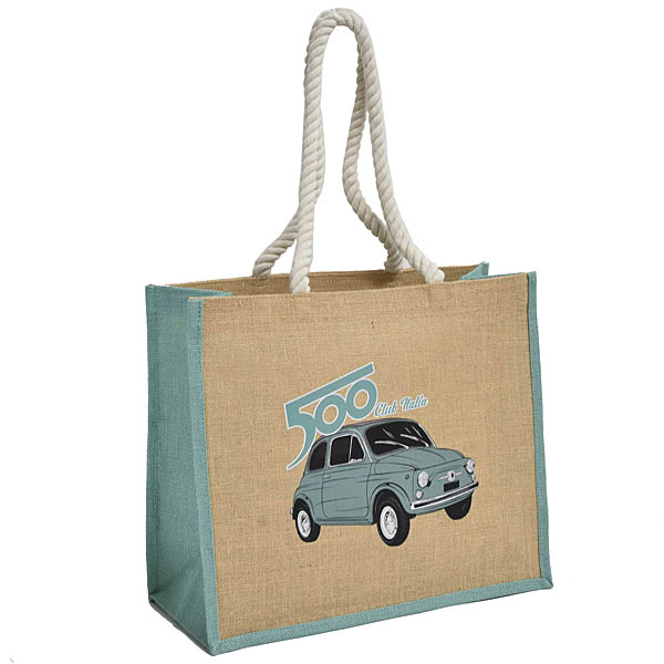 FIAT500 Club Italiaオフィシャルジュートトートバッグ