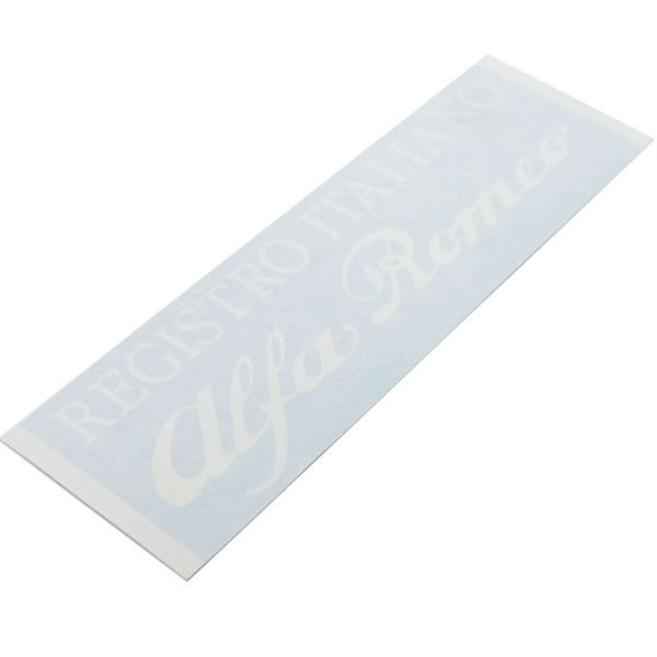 Registro Italiano Alfa Romeo Logo Sticker(Die Cut/White/Large)