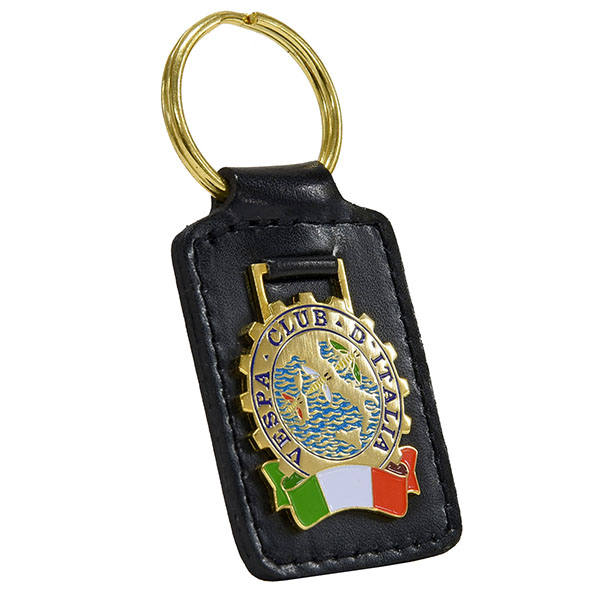 Vespa CLUB ITALIA Leather Base Keyring