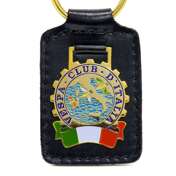 Vespa CLUB ITALIA Leather Base Keyring