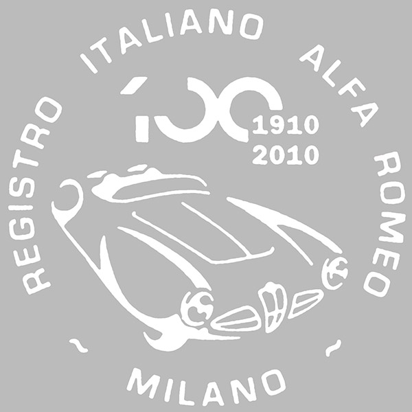 Alfa RomeoΩ100ǯǰƥå(ۥ磻) by RIA(Registro Italiano Alfa Romeo)