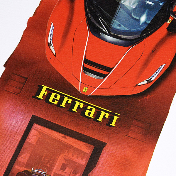 FERRARI HOLDS 70TH ANNIVERSARY CELEBRATIONS Guest Lithograph by Enzo Naso