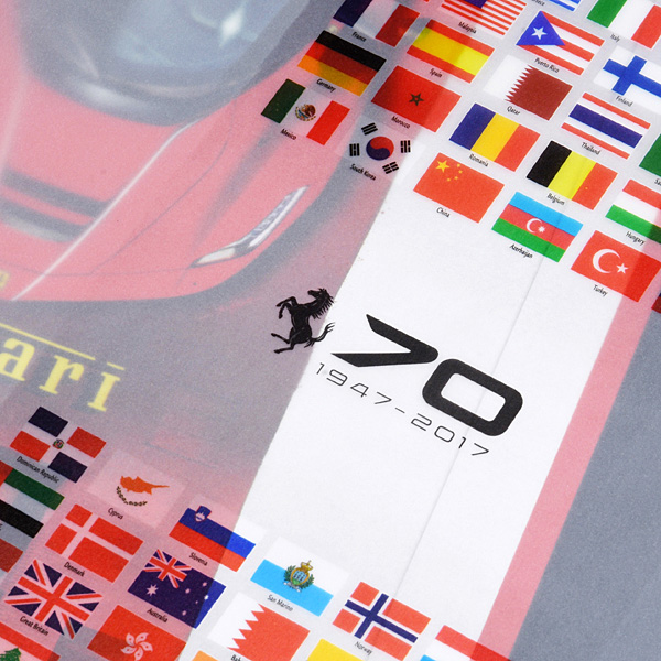 FERRARI HOLDS 70TH ANNIVERSARY CELEBRATIONS Guest Lithograph by Enzo Naso