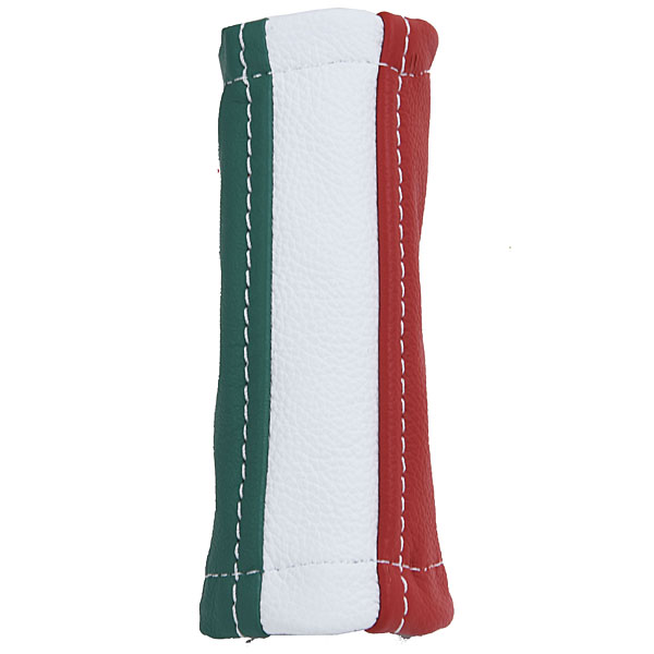 ABARTH/FIAT 500/595 Leather Hand Brake Grip Cover (Tricolor)