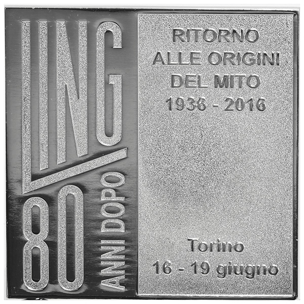 CLUB TOPOLINO FIAT-LING 80 ANNI DOPO Emblem(Silver)